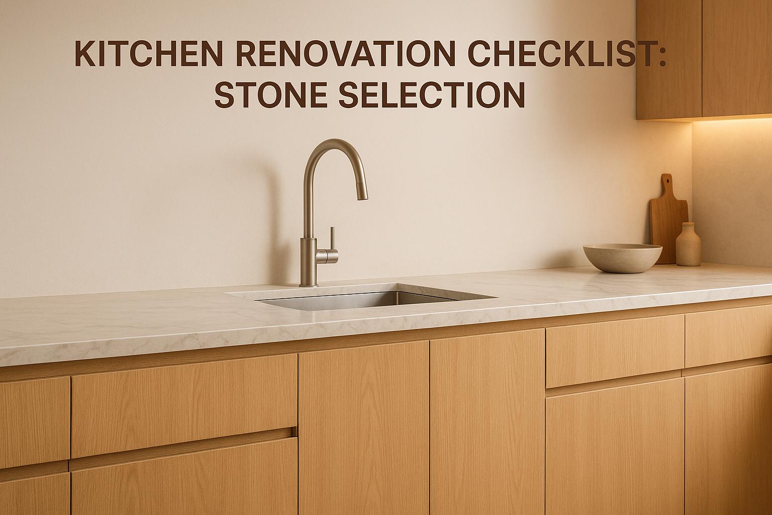 Kitchen Renovation Checklist: Stone Selection